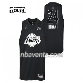 Camiseta Niños Los Angeles Lakers Kobe Bryant 24 2018 All Star Jordan Brand Negro Swingman
